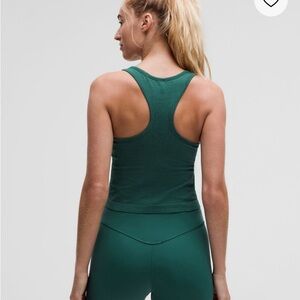 Lululemon Cropped Racerback Tank Top